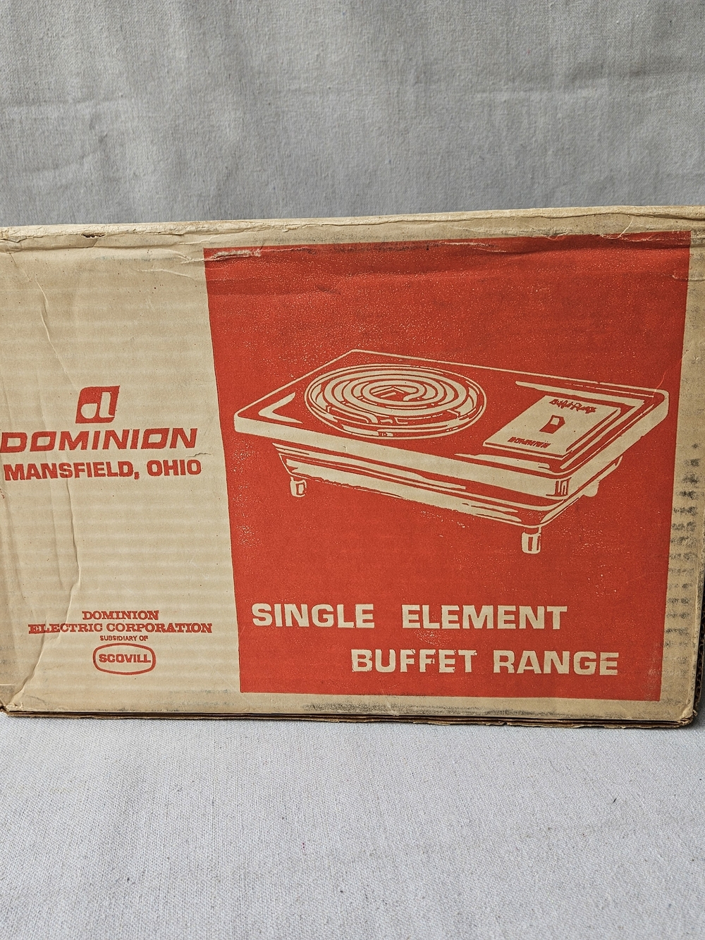 Vintage Dominion 1451 Single Element Cooking Buffet Range, New In Box